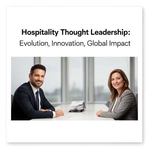 Hospitality Thought Leadership: Evolution, Innovation, Global Impact
