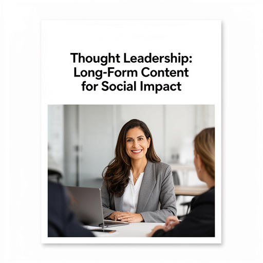 Thought Leadership: Long-Form Content for Social Impact